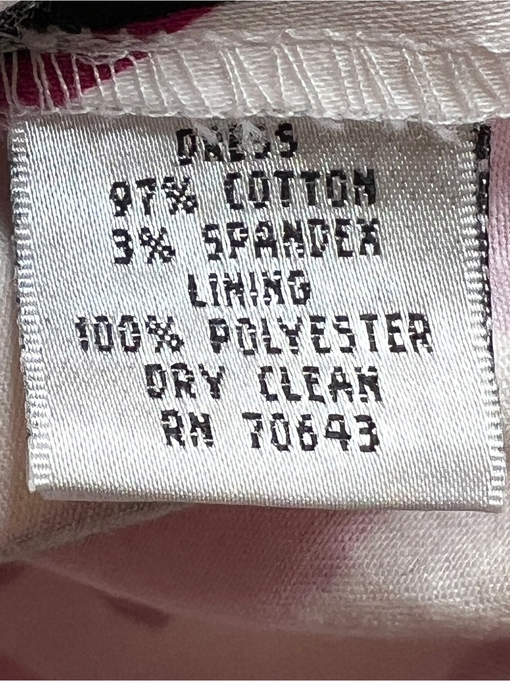 Willow Glenn Floral Square Neck Bow Sheath Dress Pink White 6P Cotton - Picture 4 of 4